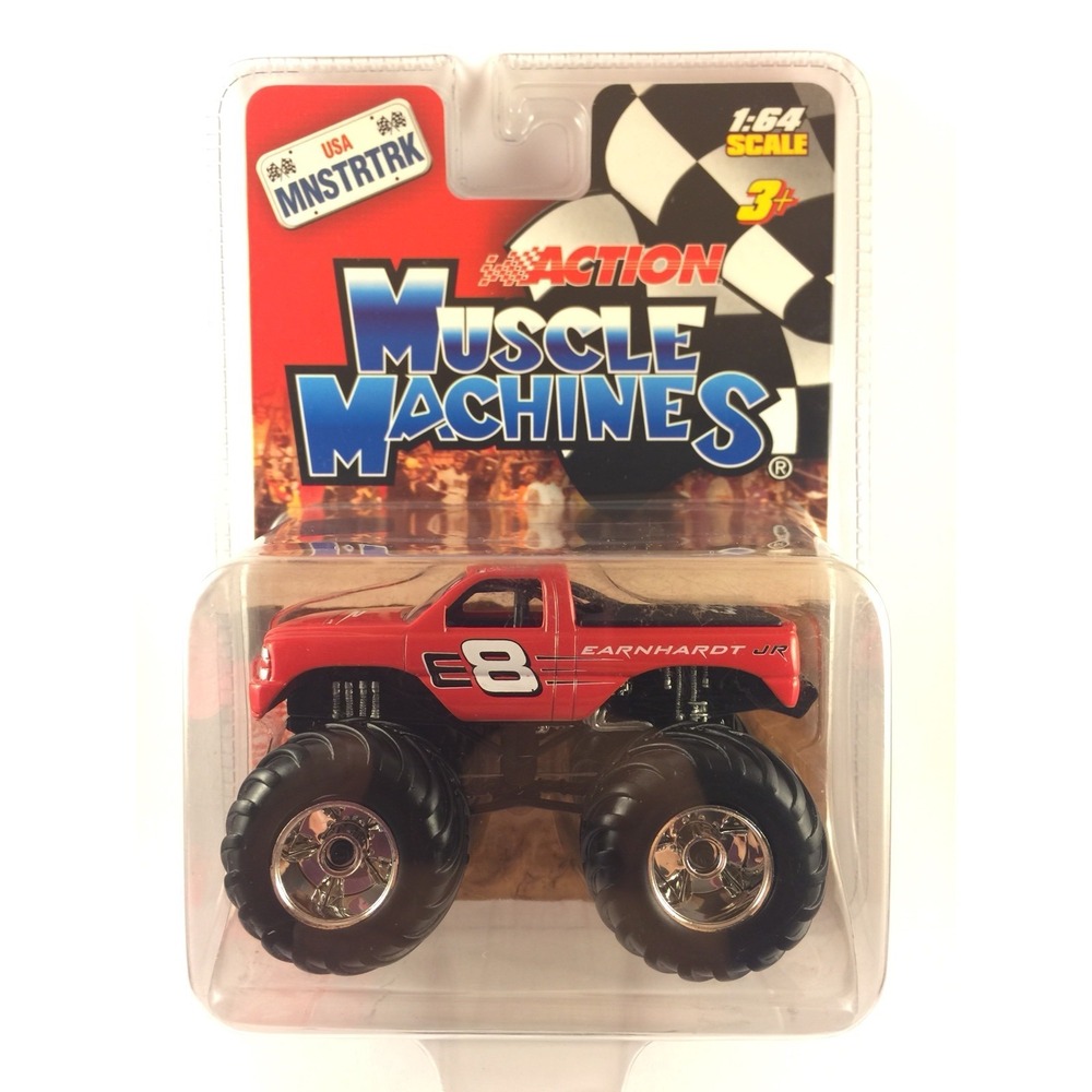 Muscle Machines Action Monster Truck Dale Earnhardt Jr Red Diecast Chevy 1/64